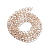Electroplate Transparent Glass Beads Strands EGLA-A035-T4mm-A22-2