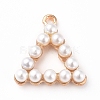 Plastic Imitation Pearl Pendants PALLOY-WH0068-31B-G-1