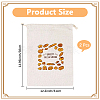 2Pcs Linen Bread Print Pouches AJEW-CP0003-81B-2