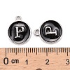 Platinum Plated Alloy Charms ENAM-S118-02P-P-3