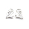 Silver Color Plated Alloy Letter Pendants PALLOY-J718-01S-Z-1