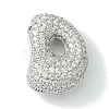 Rack Plating Brass Cubic Zirconia Pendants KK-S378-02P-D-1