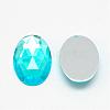 Acrylic Rhinestone Flat Back Cabochons GACR-Q011-13x18-04-2