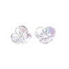 Transparent Acrylic Bead Caps TACR-Q273-04-2