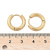 Ion Plating(IP) 304 Stainless Steel Huggie Hoop Earrings X-EJEW-F111-16mm-G-3