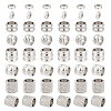 DICOSMETIC 80Pcs 4 Style 304 Stainless Steel European Beads STAS-DC0006-04-1