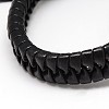 Trendy Unisex Casual Style Imitation Leather and Leather Bracelets X-BJEW-L302-M-3