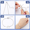 20Pcs 304 Stainless Steel Cable Chain Bracelet Making AJEW-SP0001-01-6