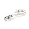 Tibetan Style Alloy Hook Clasps PALLOY-P293-066AS-3