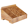 30 Compartments Wooden Cell Phones Storage Box ODIS-WH0038-80B-1