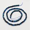 Natural Striped Agate/Banded Agate Bead Strands G-G882-4mm-D01-3