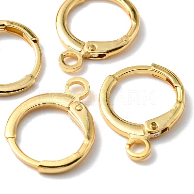 Brass Huggie Hoop Earring Findings KK-YW0001-51-1