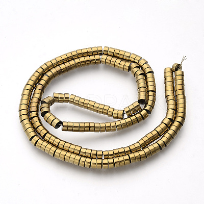 Electroplate Non-magnetic Synthetic Hematite Beads Spacers Strands LS-G-Q486-73F-1