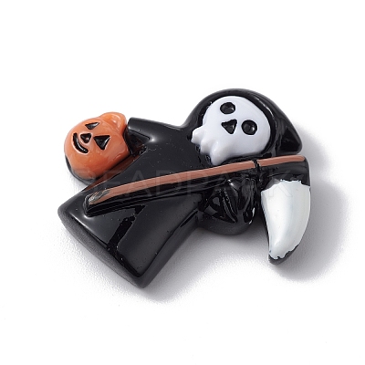 Halloween Theme Opaque Resin Cabochons RESI-E035-01D-1