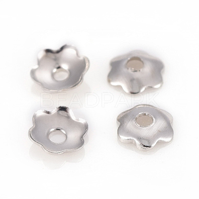6-Petal Iron Bead Caps IFIN-F152-02P-1
