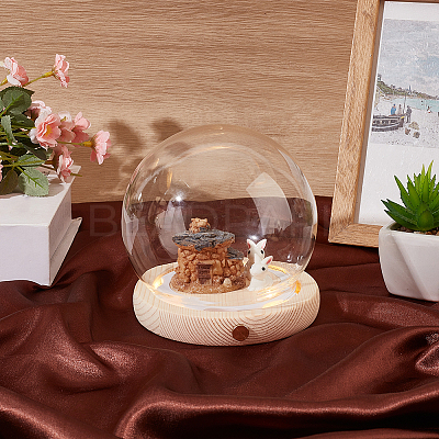 Glass Dome Cover AJEW-WH0752-088C-1