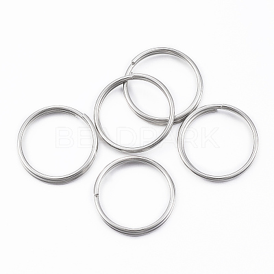 Tarnish Resistant 304 Stainless Steel Keychain Clasp Findings J0RBB011-1