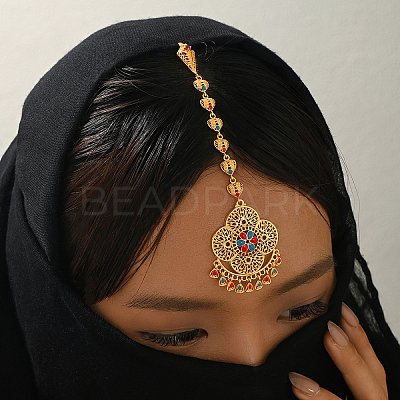 Brass Hair Bobby Pins Indian Forehead Chains QF4226-1