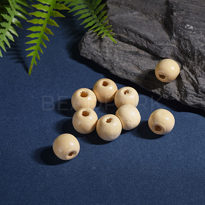 Natural Wood Beads TB12mmY-13-1