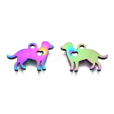 Ion Plating(IP) 304 Stainless Steel Puppy Pendants STAS-Q201-JN213-1