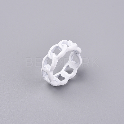 Spray Painted Alloy Cuff Rings X-RJEW-T011-29G-RS-1