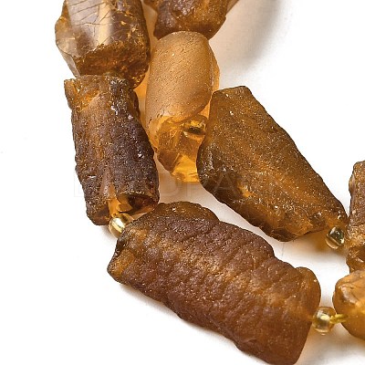 Raw Rough Natural Amber Beads Strands G-B125-C01-02-1