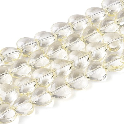 Baking Paint Transparent Glass Beads Strands DGLA-N021-01A-03-1