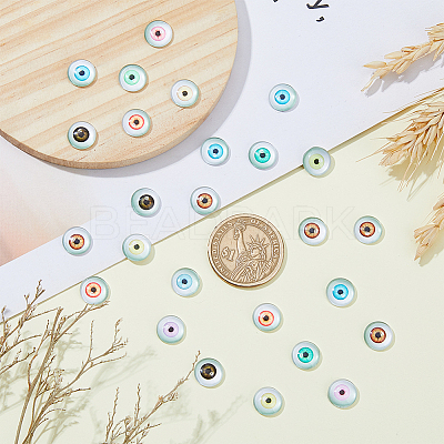 100Pcs Glass Craft Eyes Cabochons DIY-DC0002-68A-1