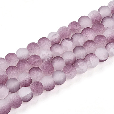 Crackle Glass Beads X1-GLAA-N009-6mm-05-1