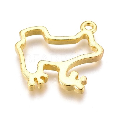 Alloy Open Back Bezel Pendants PALLOY-P182-17G-1
