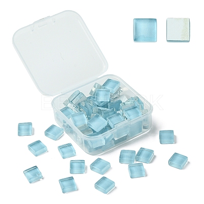 60Pcs Transparent Glass Cabochons GLAA-YW0003-65-26-1