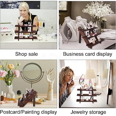 DIY 3 Tier Wooden Display Riser Kit ODIS-WH0029-25B-1