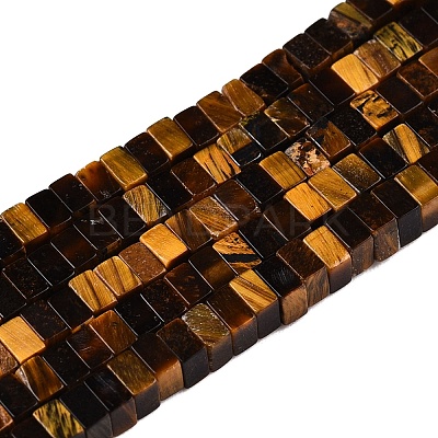 Natural Tiger Eye Beads Strands G-N342-73-1