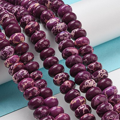Synthetic Imperial Jasper Dyed Beads Strands G-D077-E01-01E-1