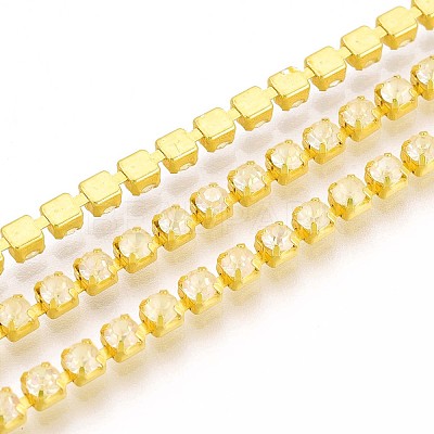 Iron Rhinestone Cup Chains CH-T006-05A-10-1