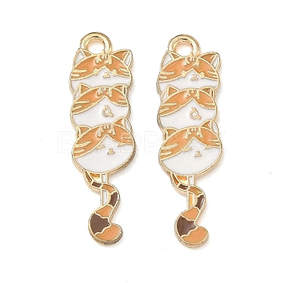 Alloy Enamel Pendants ENAM-A013-01B-G-1