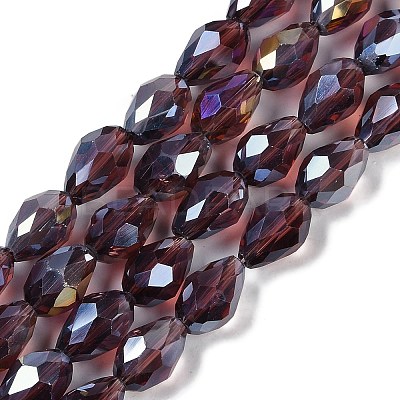 Transparent Electroplate Glass Beads Strands LS-EGLA-N013-T4mm-B03-1