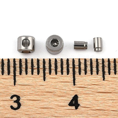 304 Stainless Steel Crimp Beads STAS-Z090-02P-1