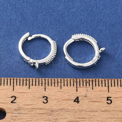 Brass Hoop Earring Findings FIND-Z039-32S-1