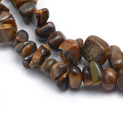 Natural Tiger Eye Beads Strands G-P332-45-1