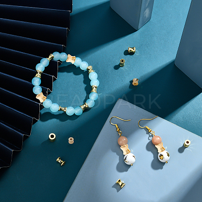 18Pcs 3 Style Brass Beads KK-PH0002-46-1