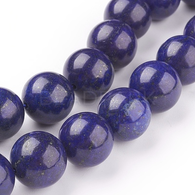 Natural Lapis Lazuli Beads Strands X-G-G087-14mm-1