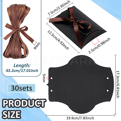 Folding Kraft Paper Pillow Boxes LS-CON-WH0125-01A-1