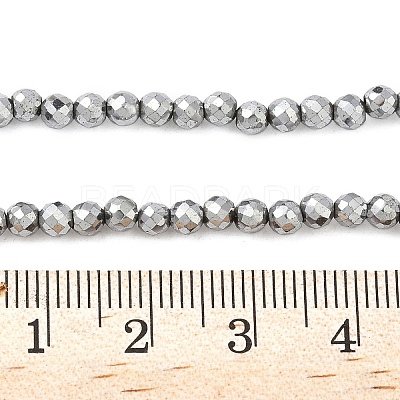 Electroplate Synthetic Magnetic Hematite Beads Strands G-A263-B01-02C-1