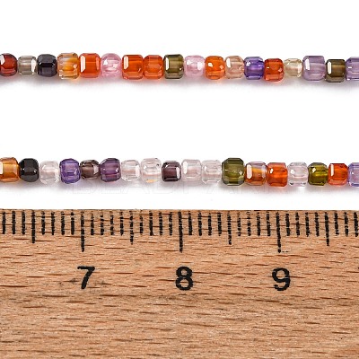 Cubic Zirconia Bead Strands ZIRC-P109-01A-12-1
