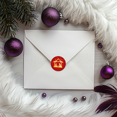 Christmas Wax Seal Stamp Set AJEW-WH0208-1310-1