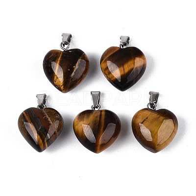 Natural Tiger Eye Pendants G-T143-49D-1