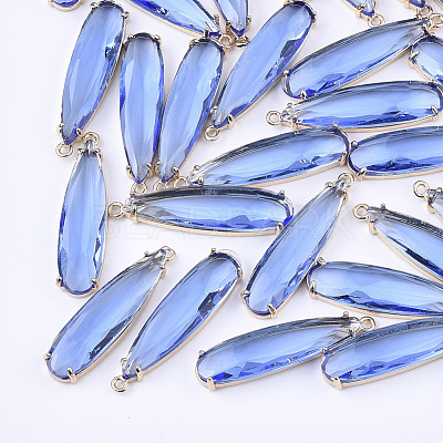 Transparent Glass Pendants X-GLAA-T007-15B-1