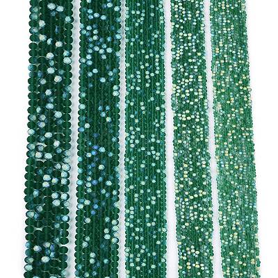 Transparent Glass Beads Strands EGLA-A044-T8mm-MB18-1