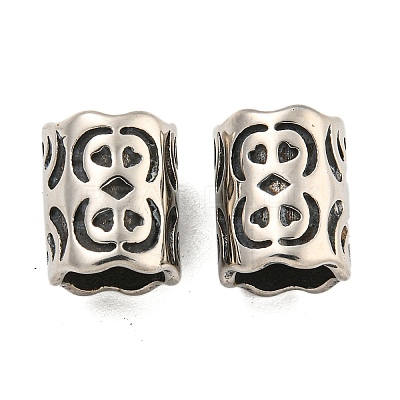 316 Surgical Stainless Steel European Beads STAS-Q326-03AS-05-1